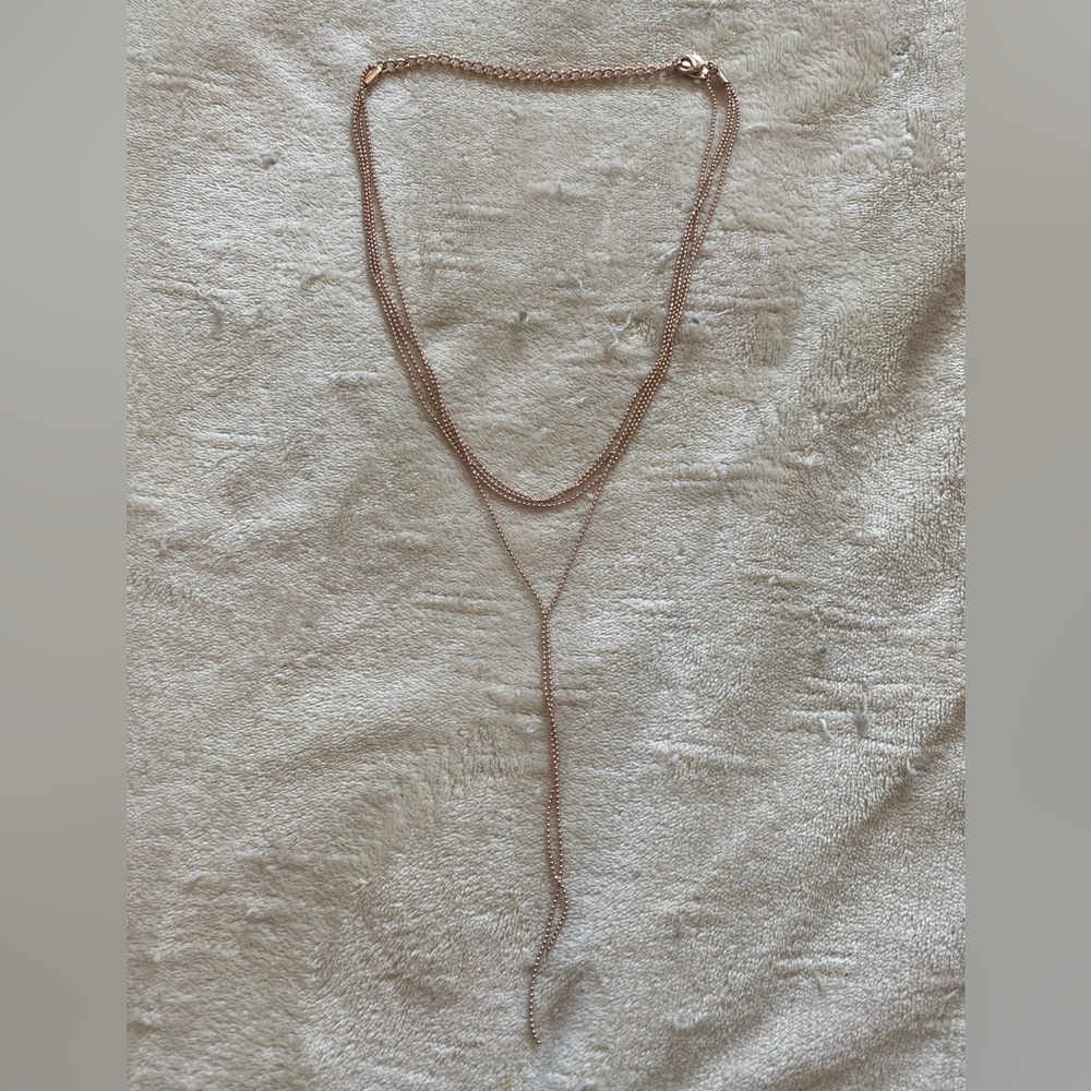 Elegant Rose Gold Layered Necklace